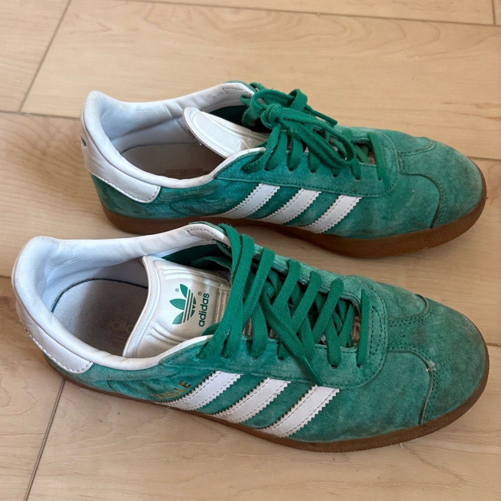 Adidas Women’s Green Suede Gazelle Sneakers